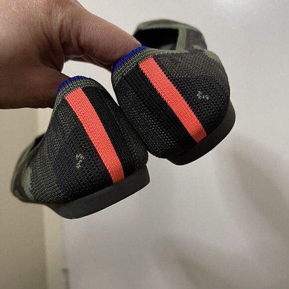 Rothy's The Point Olive Camo Womens Green Flats Pointed Toe Shoes 6.5 - Picture 6 of 6